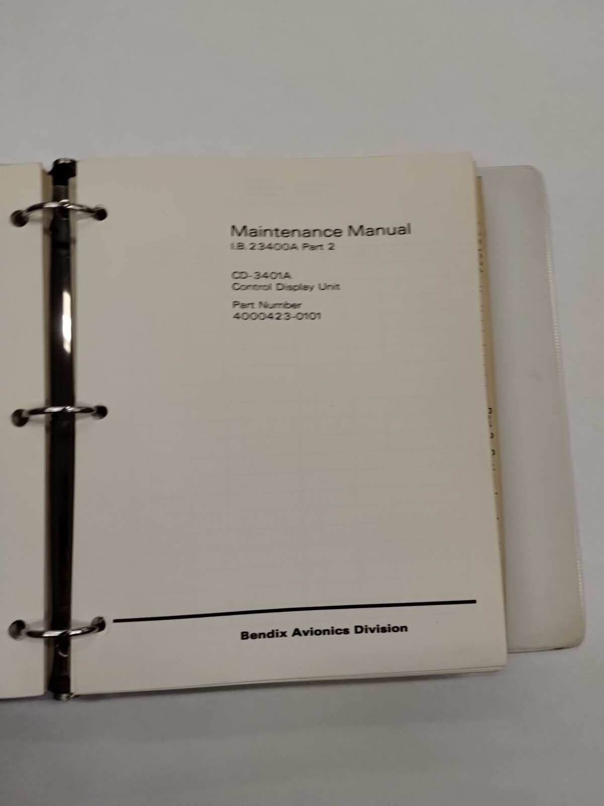 Bendix RNS-3400 Area Navigation System Maintenance Manual July 1973-Original