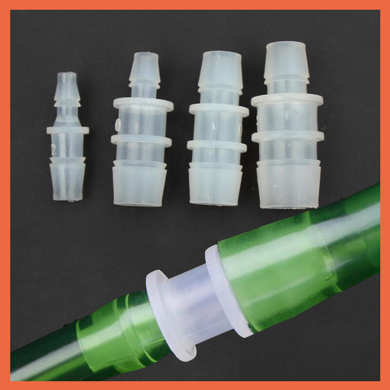 Plastic Straight Reducer Connector Barbed Aquarium Hose Fitting For Fish Tank