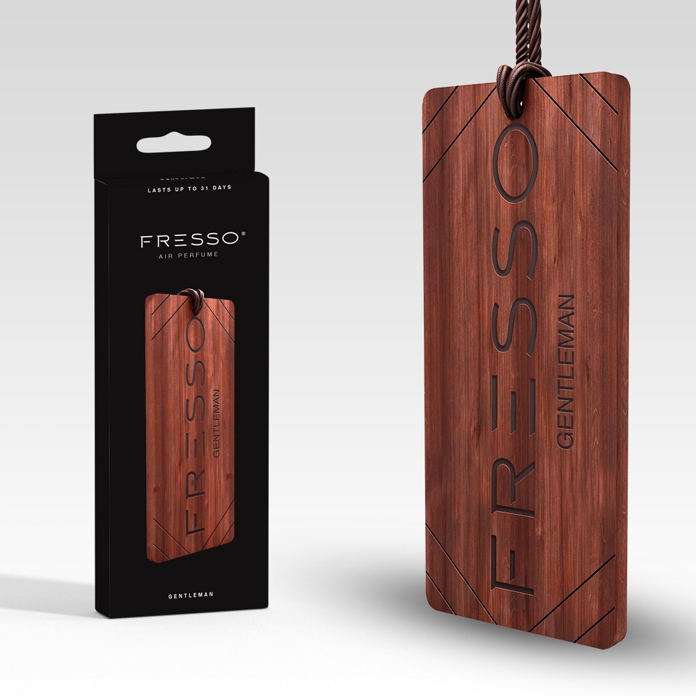 Fresso Wooden Car Air Freshener - GENTLEMAN