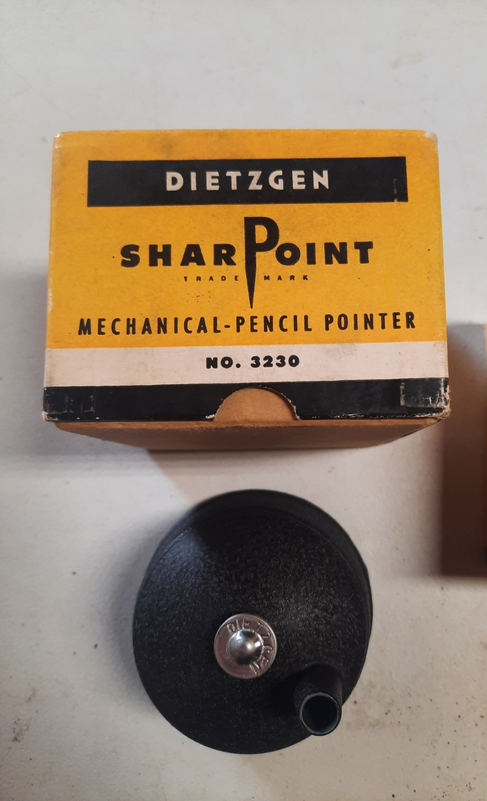 Vintage Dietzgen Sharpoint Mechanical Pencil Pointer w/ Box, Model 3230