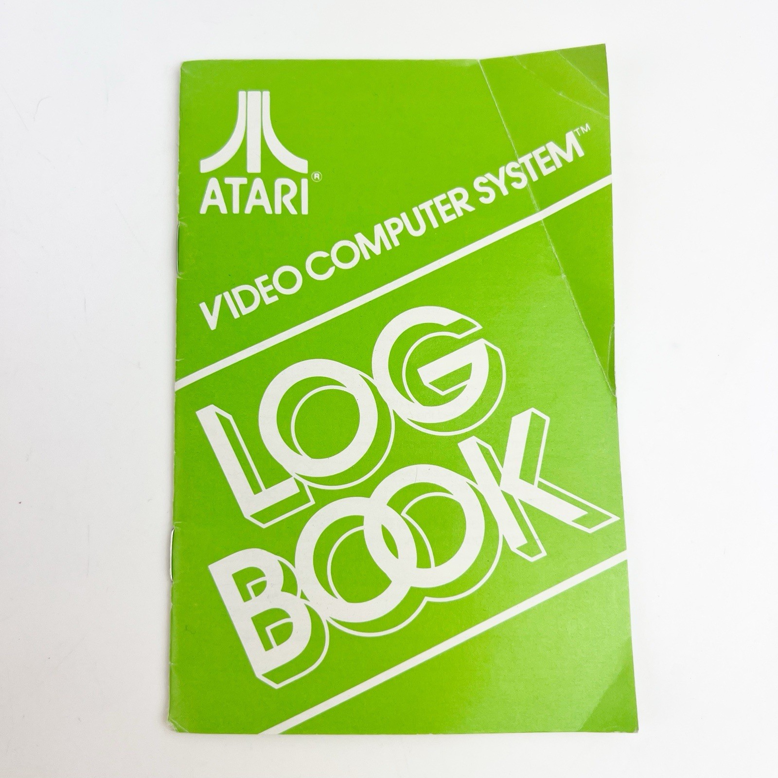 Vintage Atari 2600 Green Log Book Mail-In Version Game Play Unused Booklet