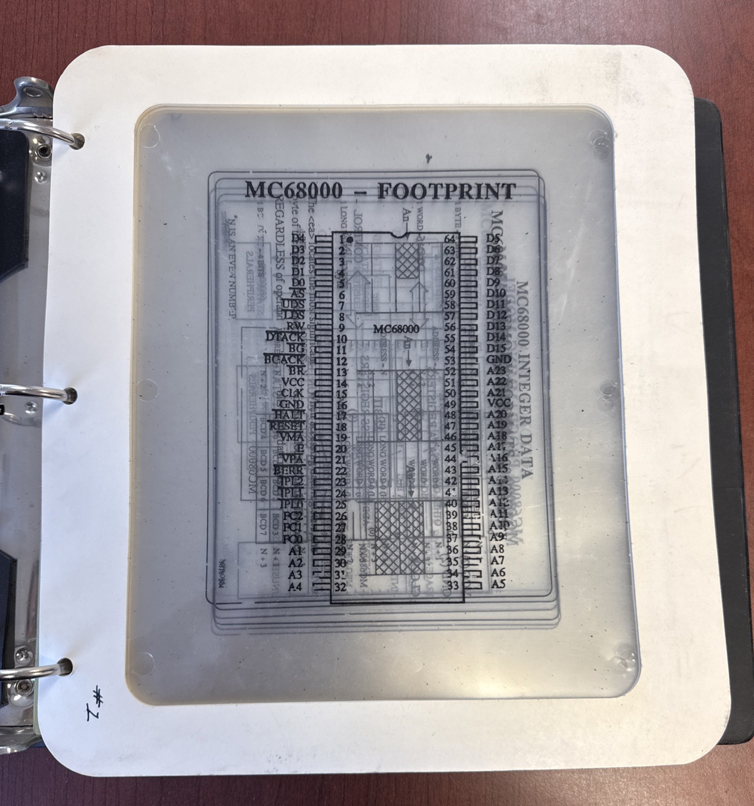 MC68000 Footprint Data System - See Pictures