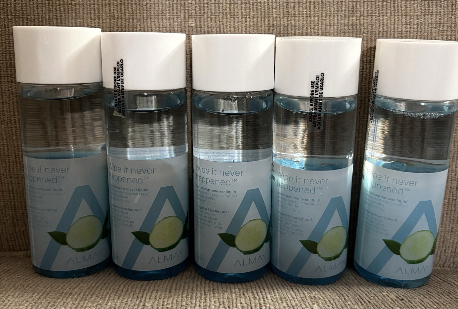 5 Bottles of Almay Eye Makeup Remover Liquid, Longwear & Waterproof 4 fl oz Each