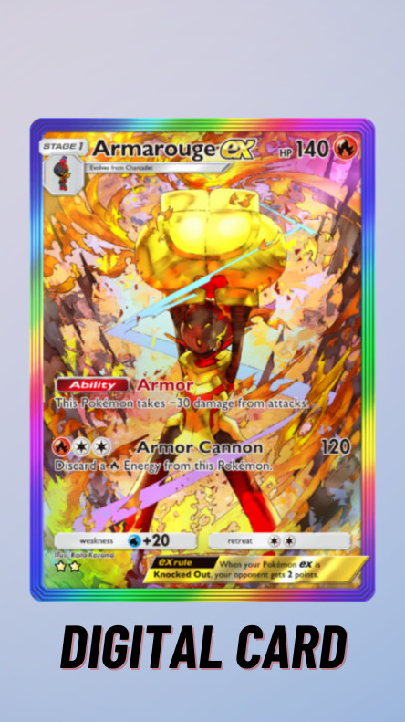 Armarouge EX Rainbow Paldean Wonders Pokemon TCG Pocket 2 Star ⭐⭐ (English)