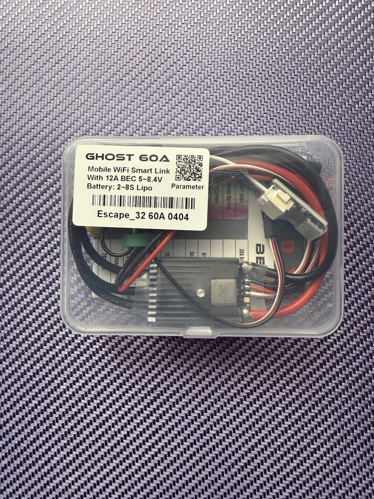“Escape32 Crawler Esc “silent” With Power Button, 5.5/8.4 Bec-program W Phone-