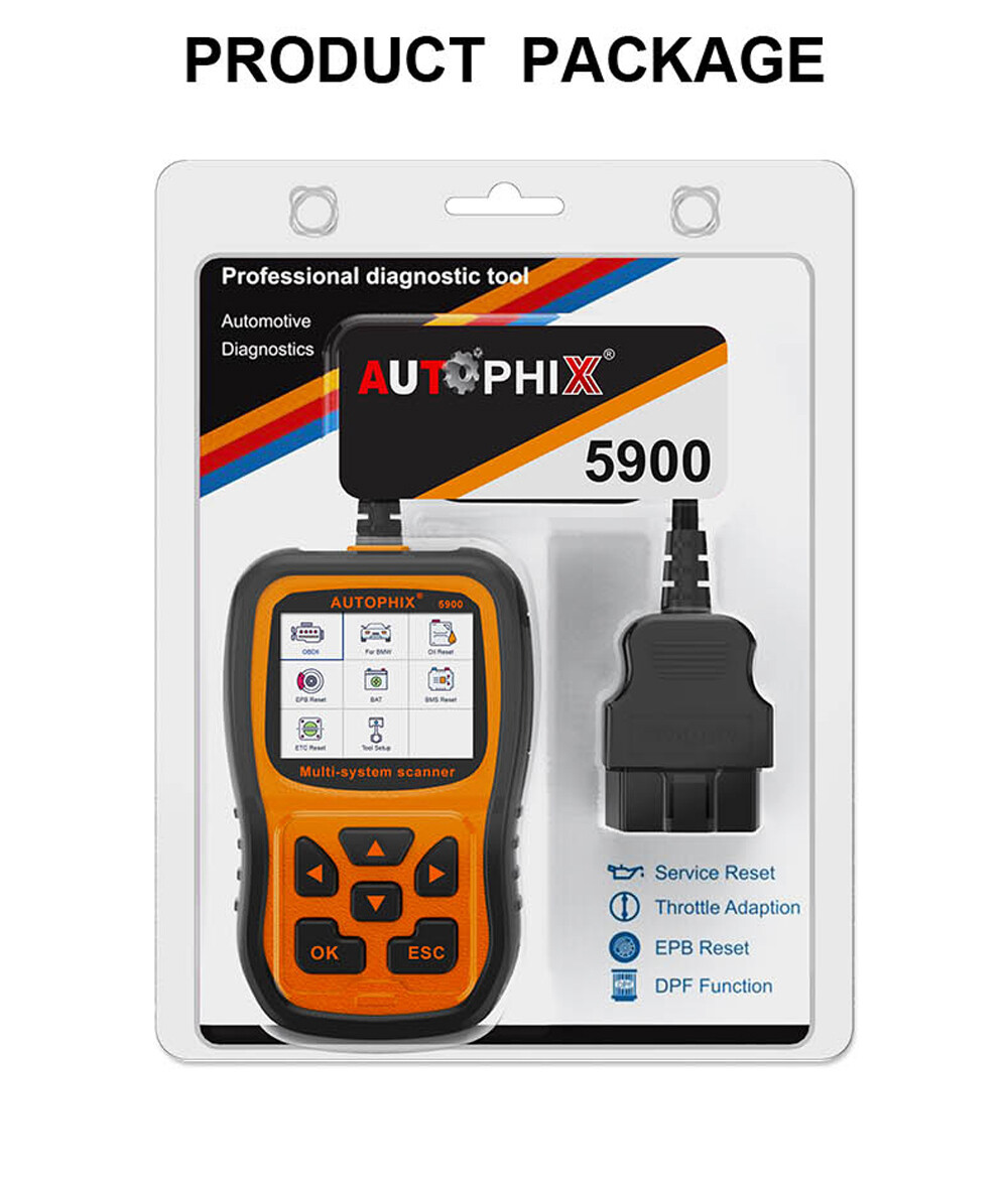 AUTOPHIX 5900 OBD2 Scanner Fit For BMW All System Diagnostic Tool Battery EPB