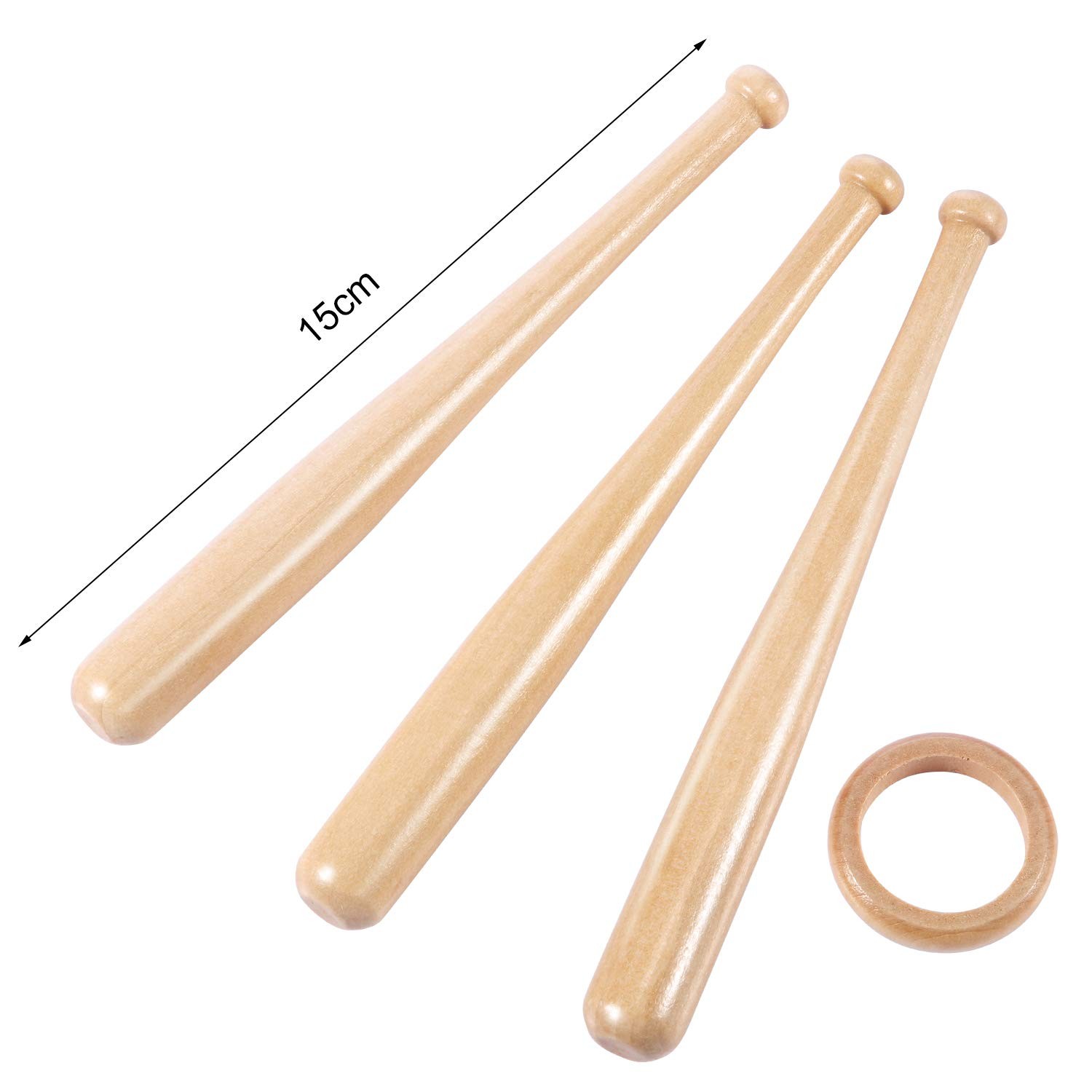 Honoson Baseball Stand Holders Balls Display Bat Wooden One Size, Wood Color