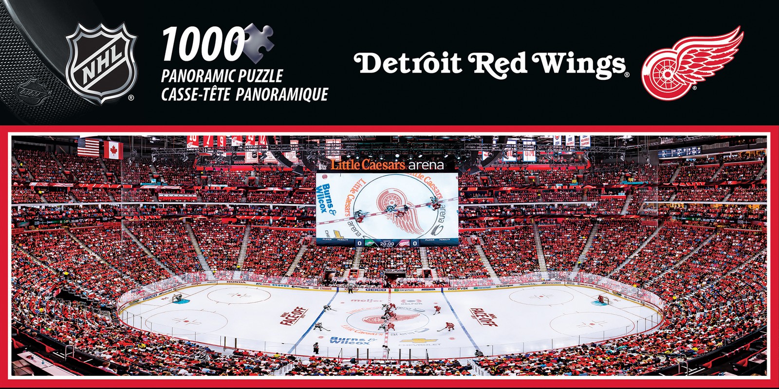 MasterPieces - Detroit Red Wings - NHL 1000 Piece Panoramic Jigsaw Puzzle