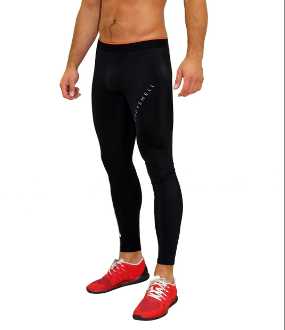 Bodyshell Dual Black Compression Skin Tight Leggings black Medium TD017 FF 04