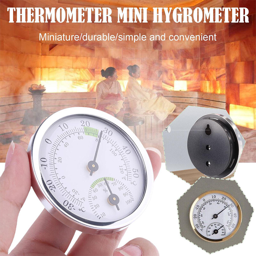 Analog Thermometer Hygrometer Mini Humidity Meter Gauge Temperature Room Indoor