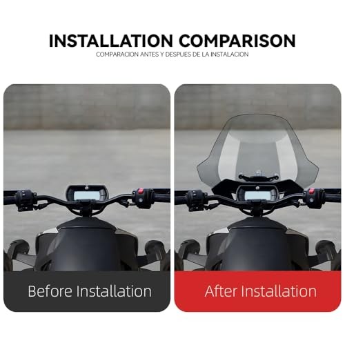 Adjustable 3 inches Windshield for Can-Am Ryker 600 900 Transparent Plus Size
