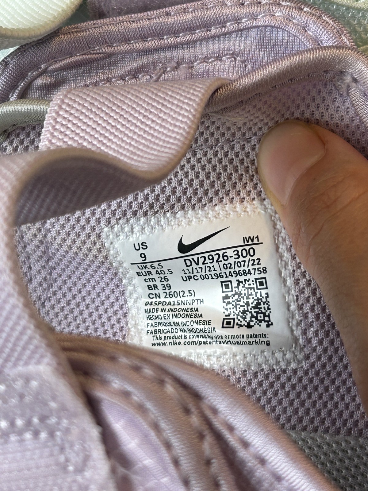 Nike Air Rift DV2926-300 Split Toe Tabi Sneakers Women US 9 Pastel Color Japan