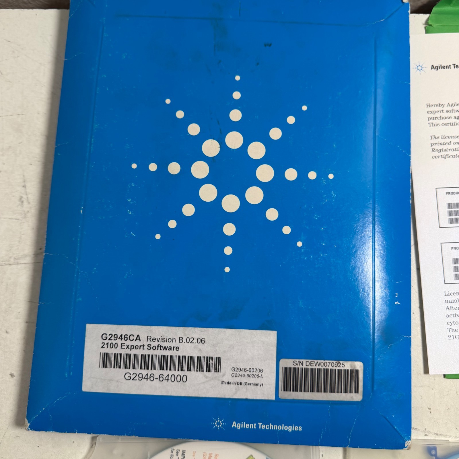 Agilent Technologies G2946CA 2100 Bioanalyzer Rev B.02.06 Expert Software Set