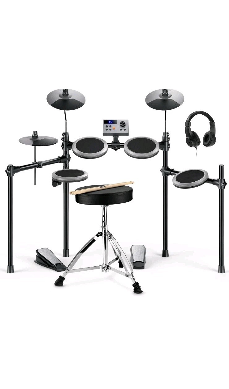 Donner DED-70 Electronic Drum Kit USB MIDI W/Stool