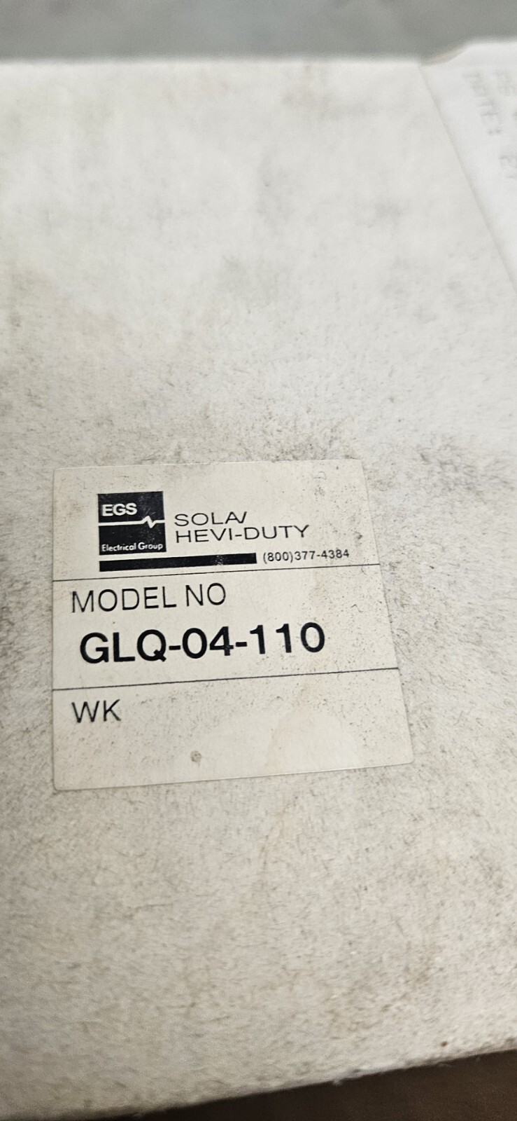 SOLA GLQ-02-110 POWER SUPPLY 80W MAX - NEW!