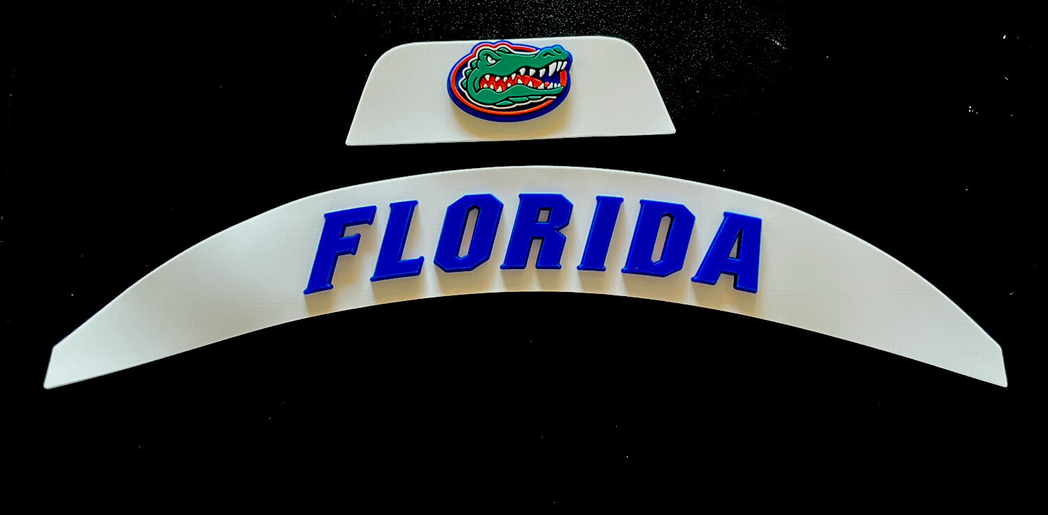 3D Bumpers - Gators Flex Set for a Full Size Football Helmet