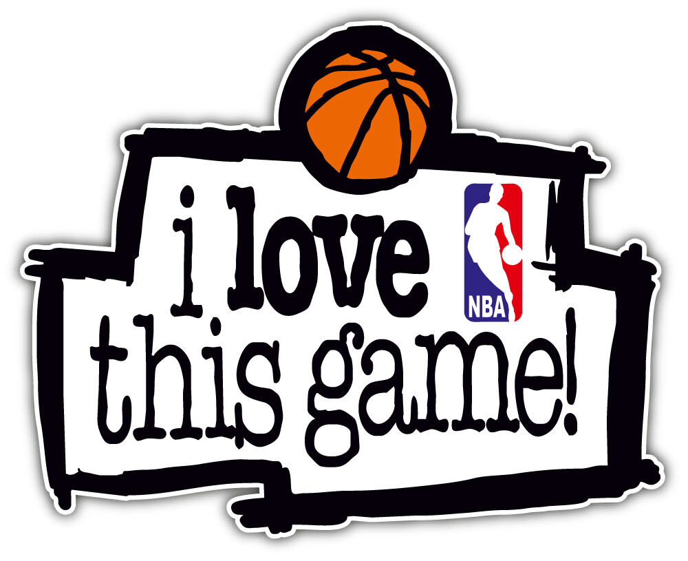 NBA I Love This Game Basketball Sport Car Bumper Sticker Decal "SIZES''