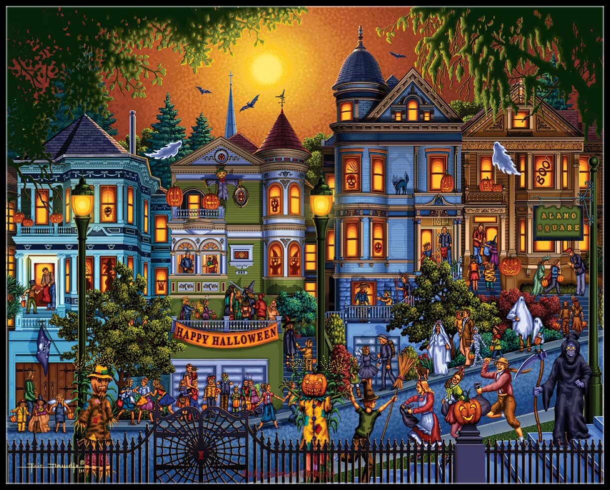 Trick or Treat - DIY Chart Counted Cross Stitch Patterns Needlework DMC Color