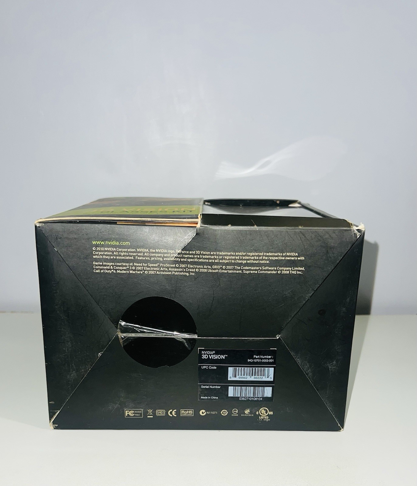 NVIDIA 3D Vision Wireless Active 3D Retro set Glasses full Kit with Emitter