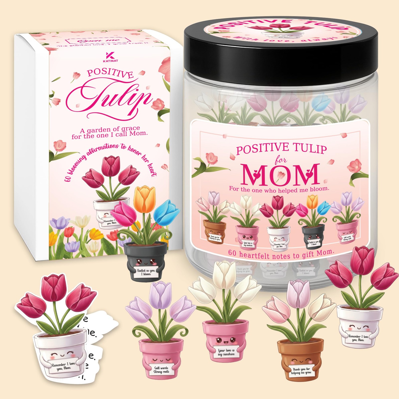 Mothers Day Gifts for Mom from Son Daughter- 6.7 Ounces, Positive Tulip