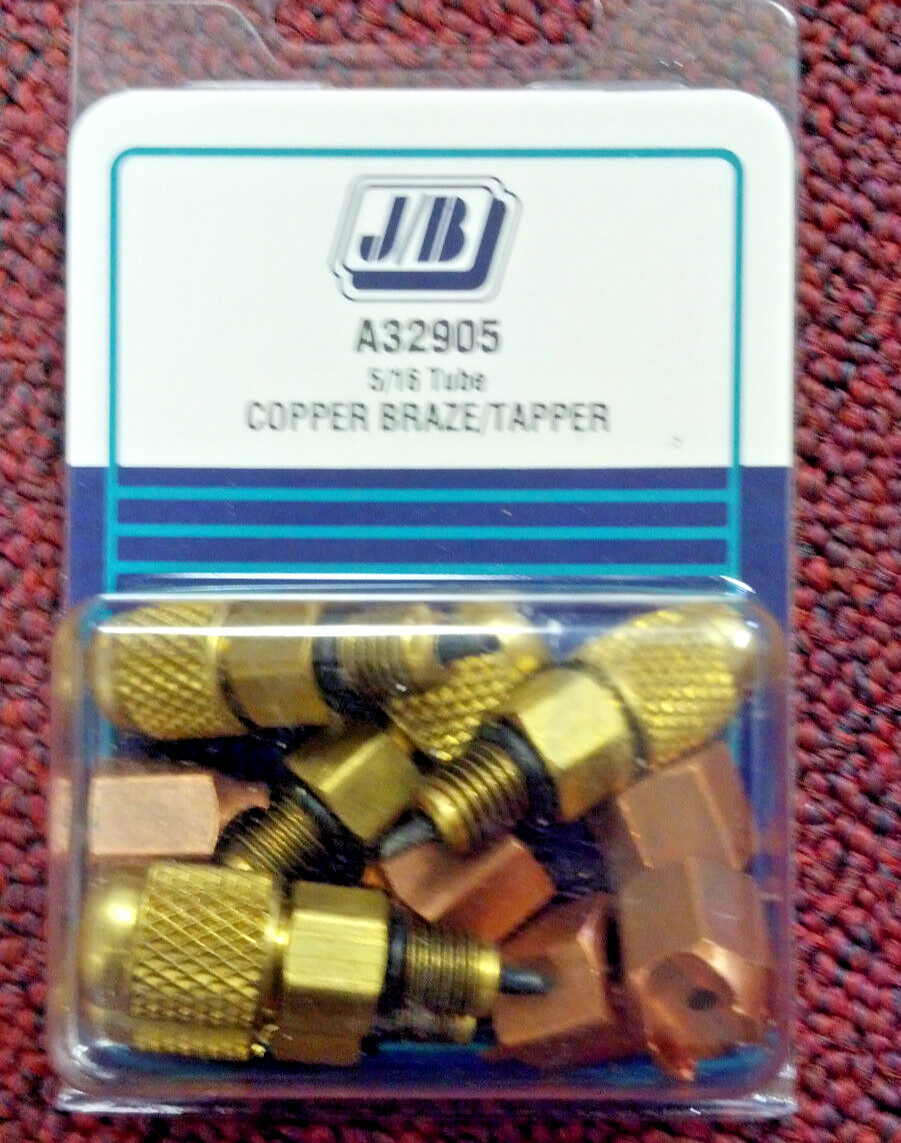 JB INDUSTRIES,COPPER BRAZE/TAPPER, 5 PKG., For 5/16" O.D. Tube, PART# A32905
