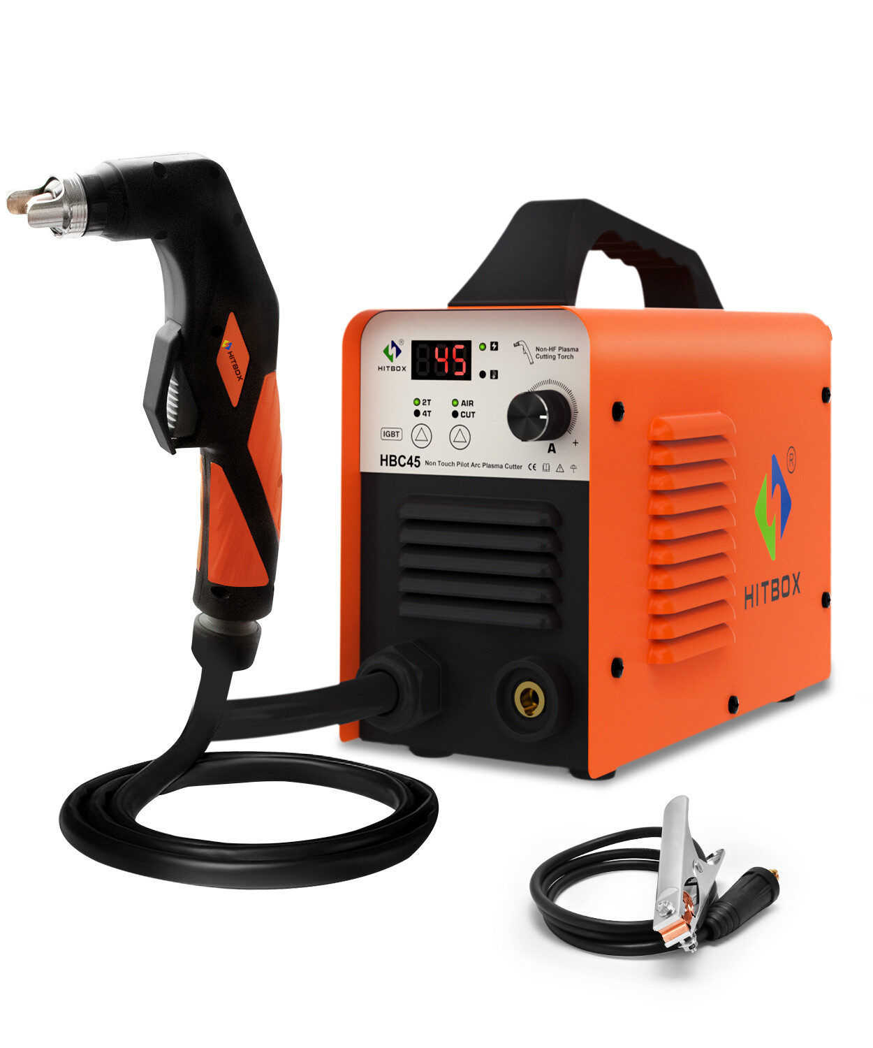 Air Plasma Cutter 45A Non Touch Pilot Arc Cutting Machine 110V/220V 14mm HITBOX