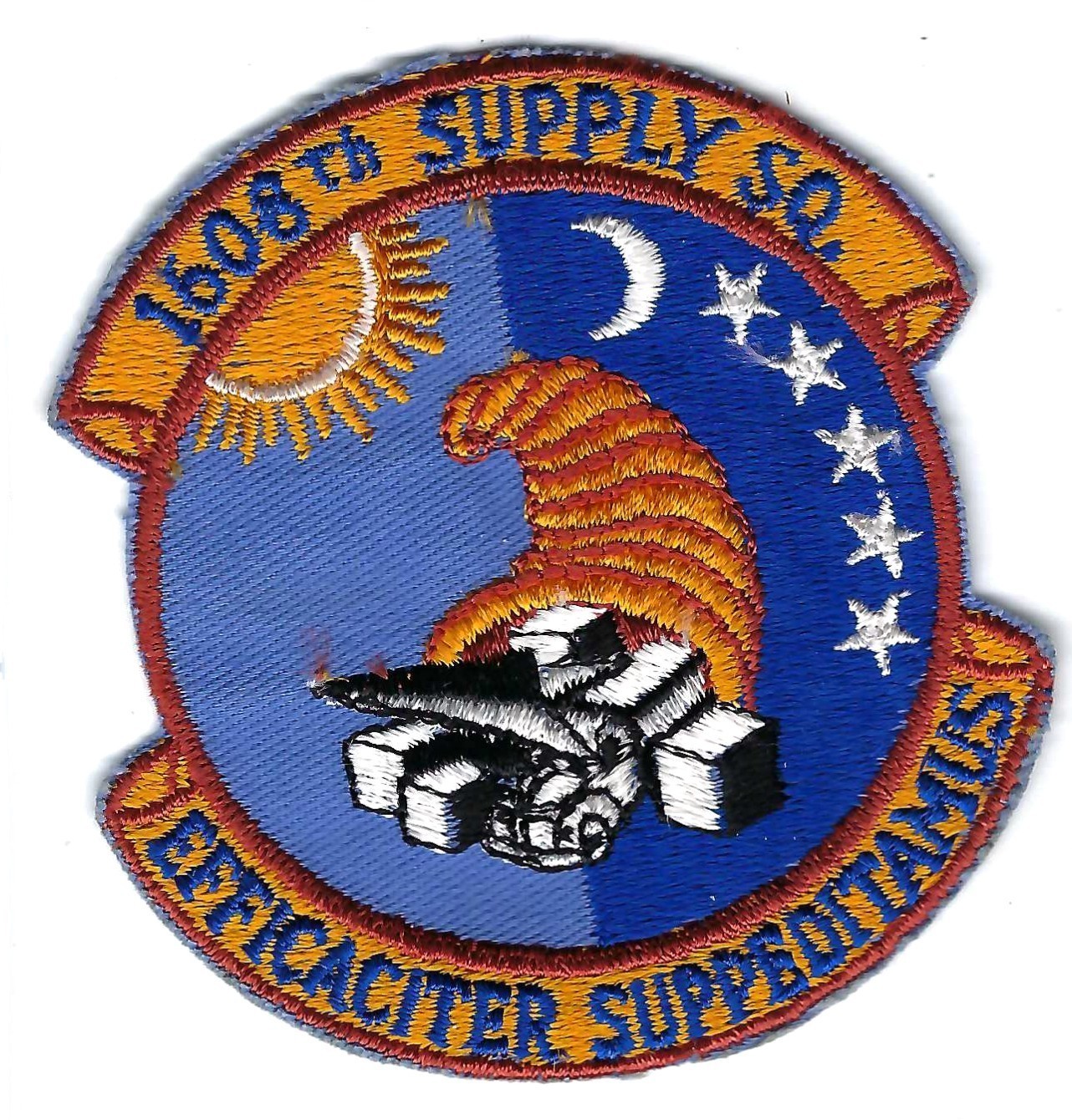 PATCH USAF 1608TH SUPPLY SQUADRON CHARLESTON AFB   B8-21