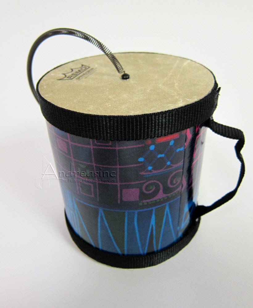 REMO FLAT SPRING DRUM 5 x 5-INCH - RAINBOW