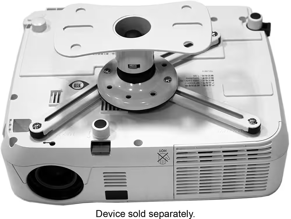 Kanto - Universal Projector Ceiling Mount - White