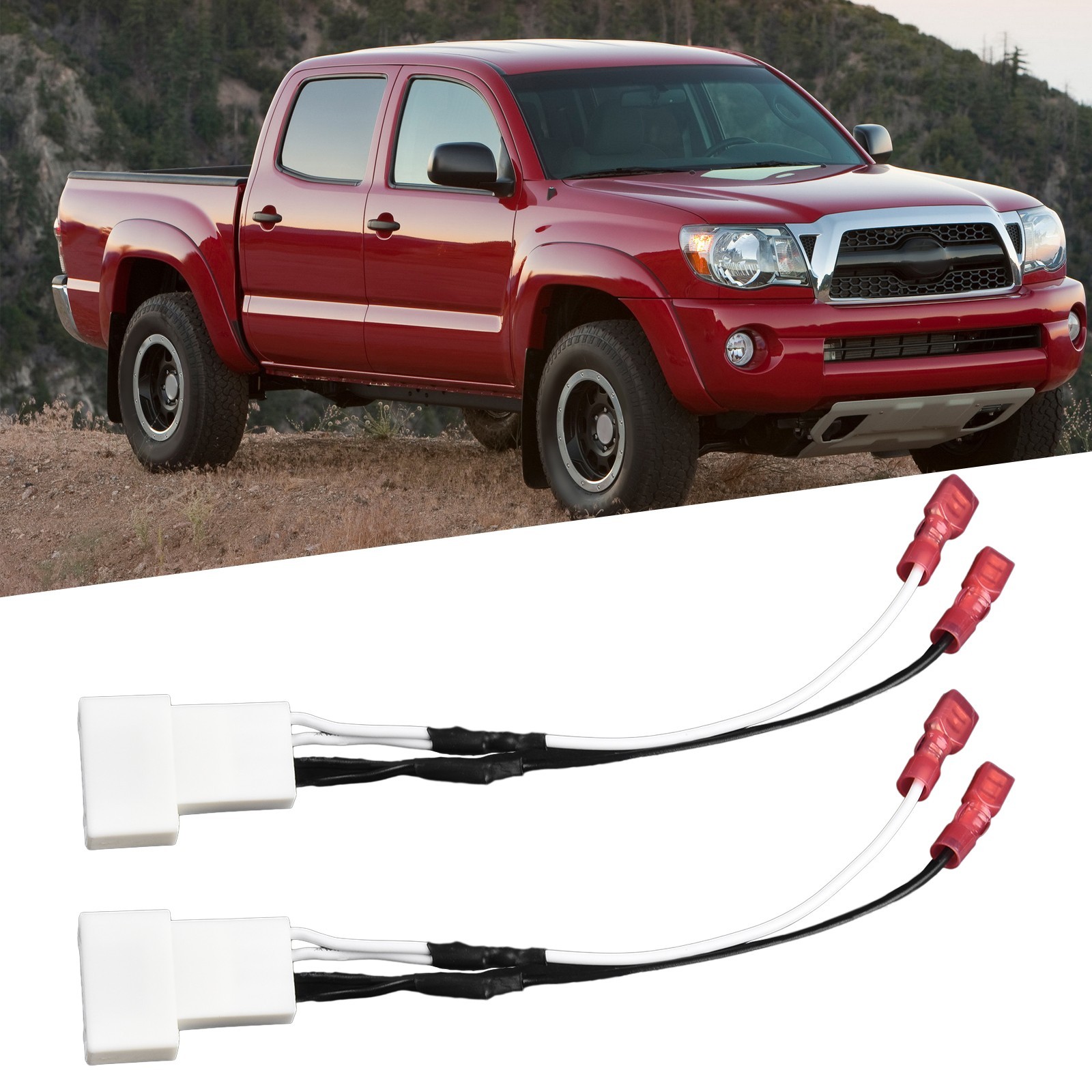 2x Dash Speaker Wire Harness Cable Adapter High Quality For Toyota For Tacoma