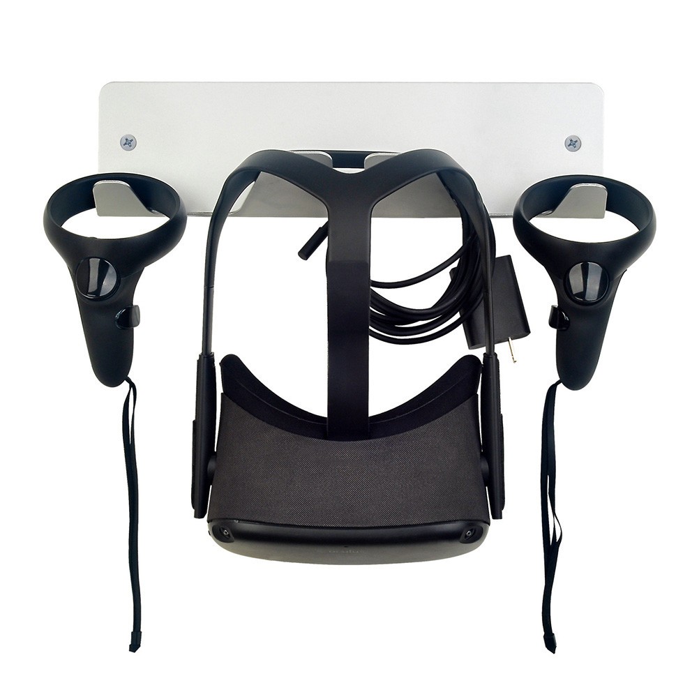 Vr Headset Storage Rack Display Mount Desk Holder Universal Dual Controller