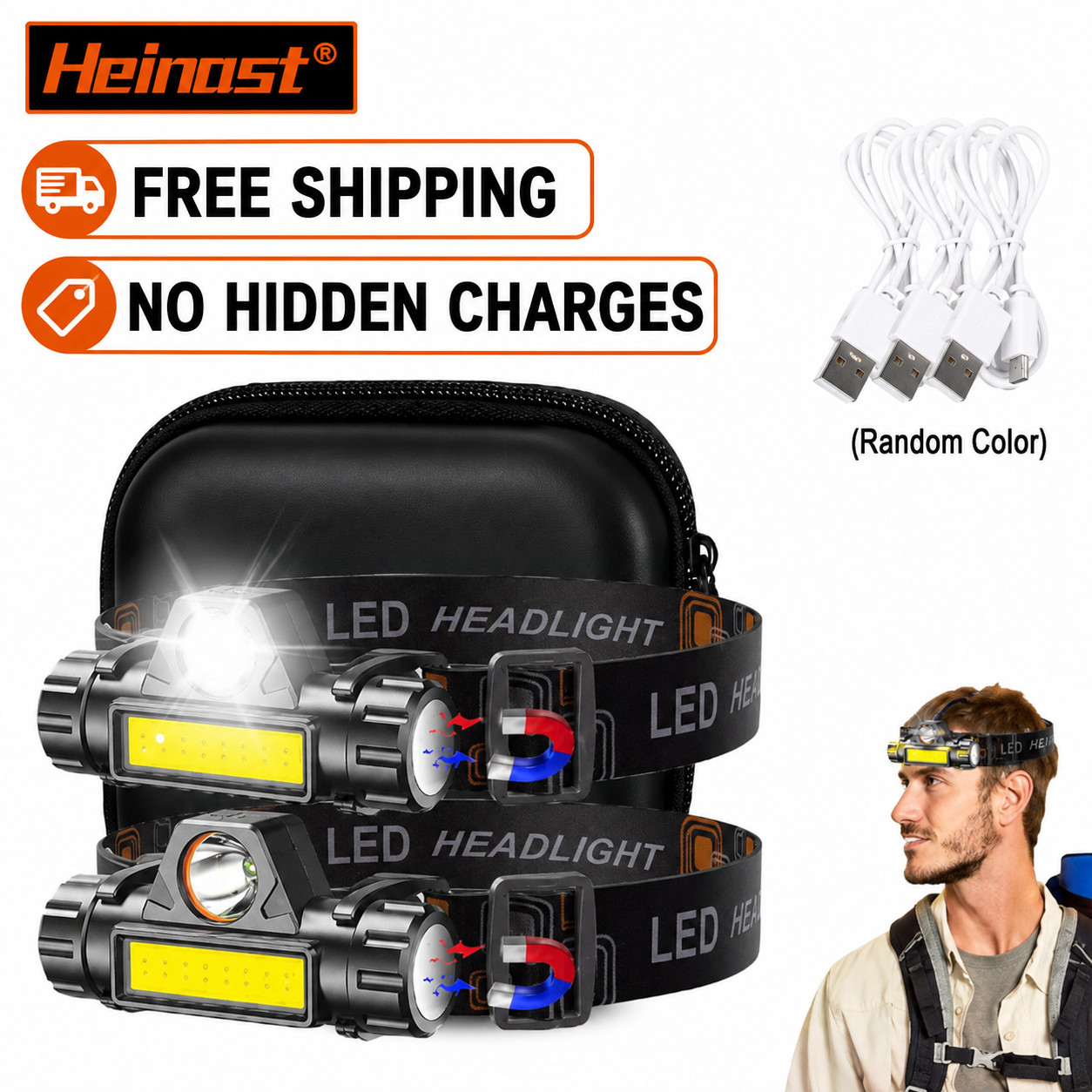 Rechargeable Waterproof LED Headlamp Headlight Head Light Flashlight