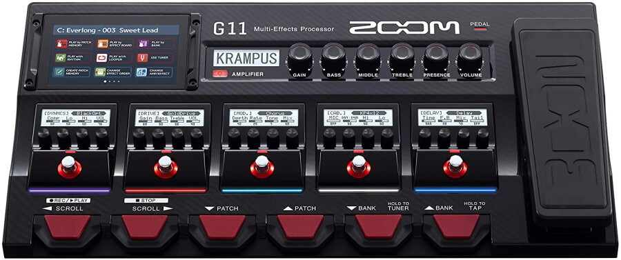 Zoom G11  Multi-Effects Processor With Expression Pedal, New!