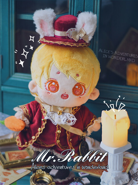 Alice MR. Rabbit Plush 20cm Doll Clothes Clothing Outfits Dress Up Cosplay Toy