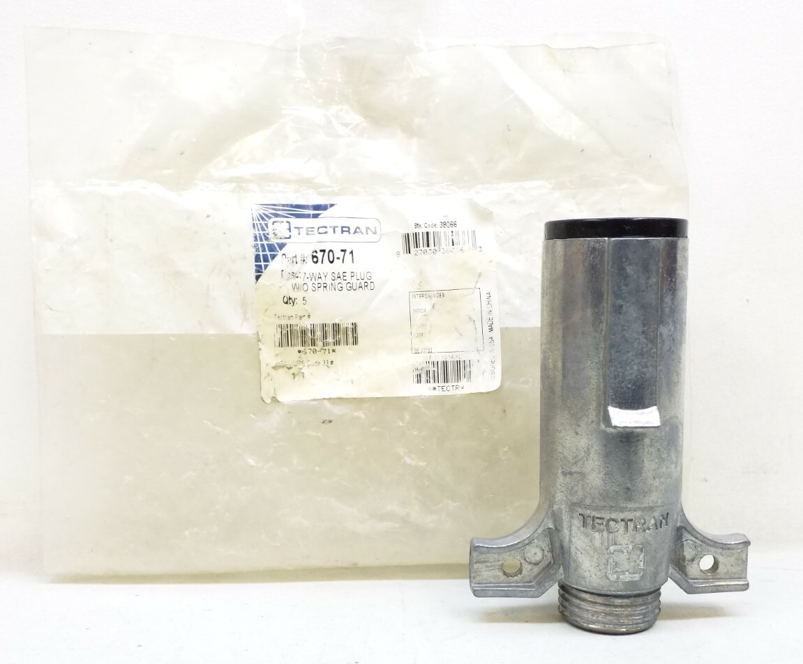 670-71 Tectran 7-Way SAE Plug W/O Spring Qty.1 Free Shipping Free Returns