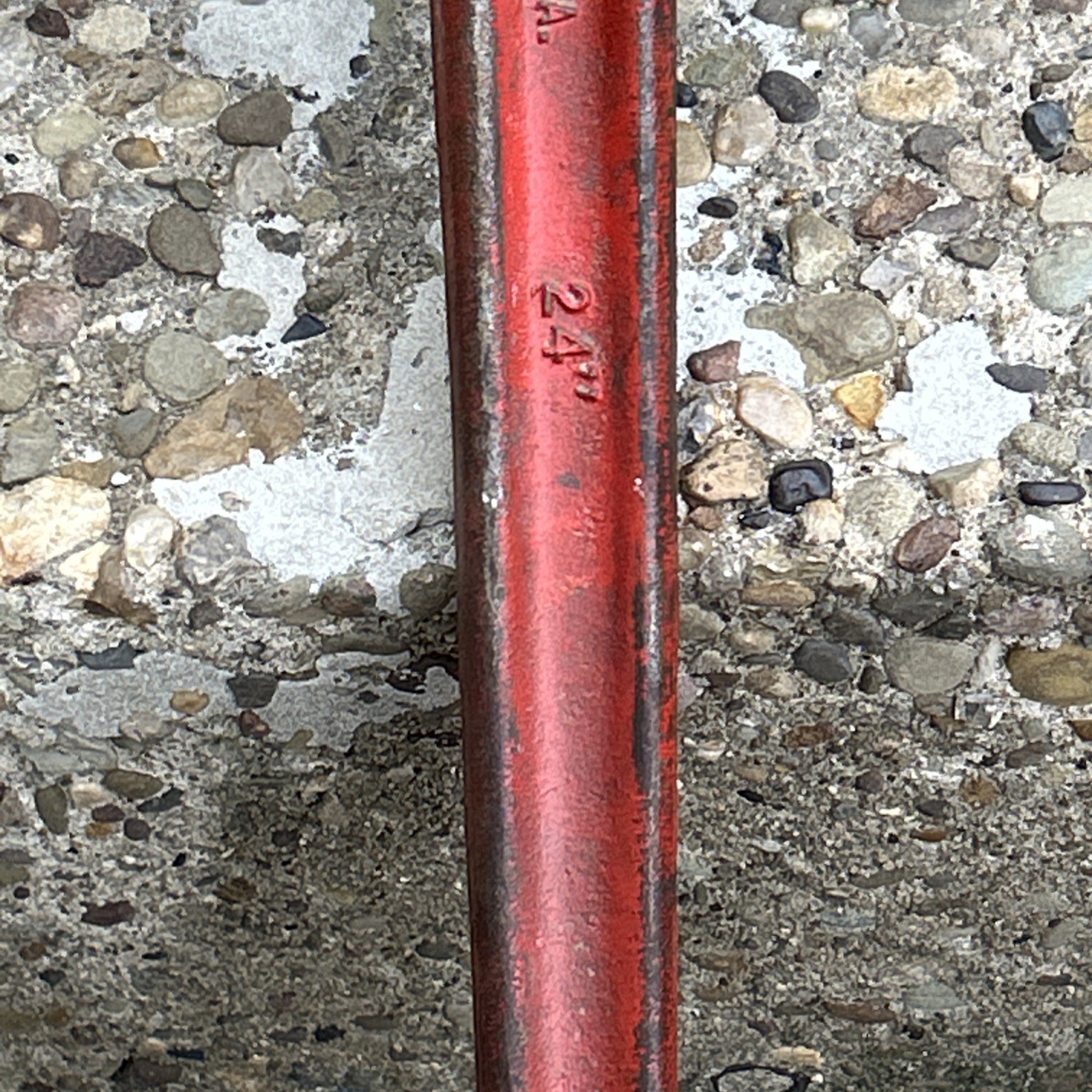 Ridgid 24" Heavy Duty Pipe Wrench Red RIGID Made In USA Vintage