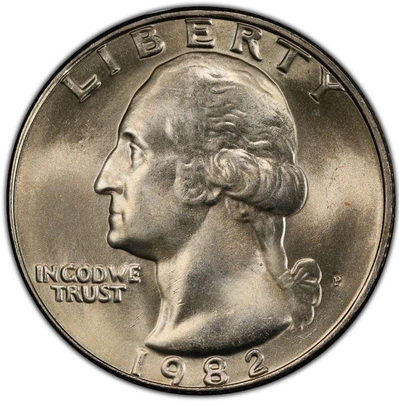 1982-P Mint State Washington Quarter 25C