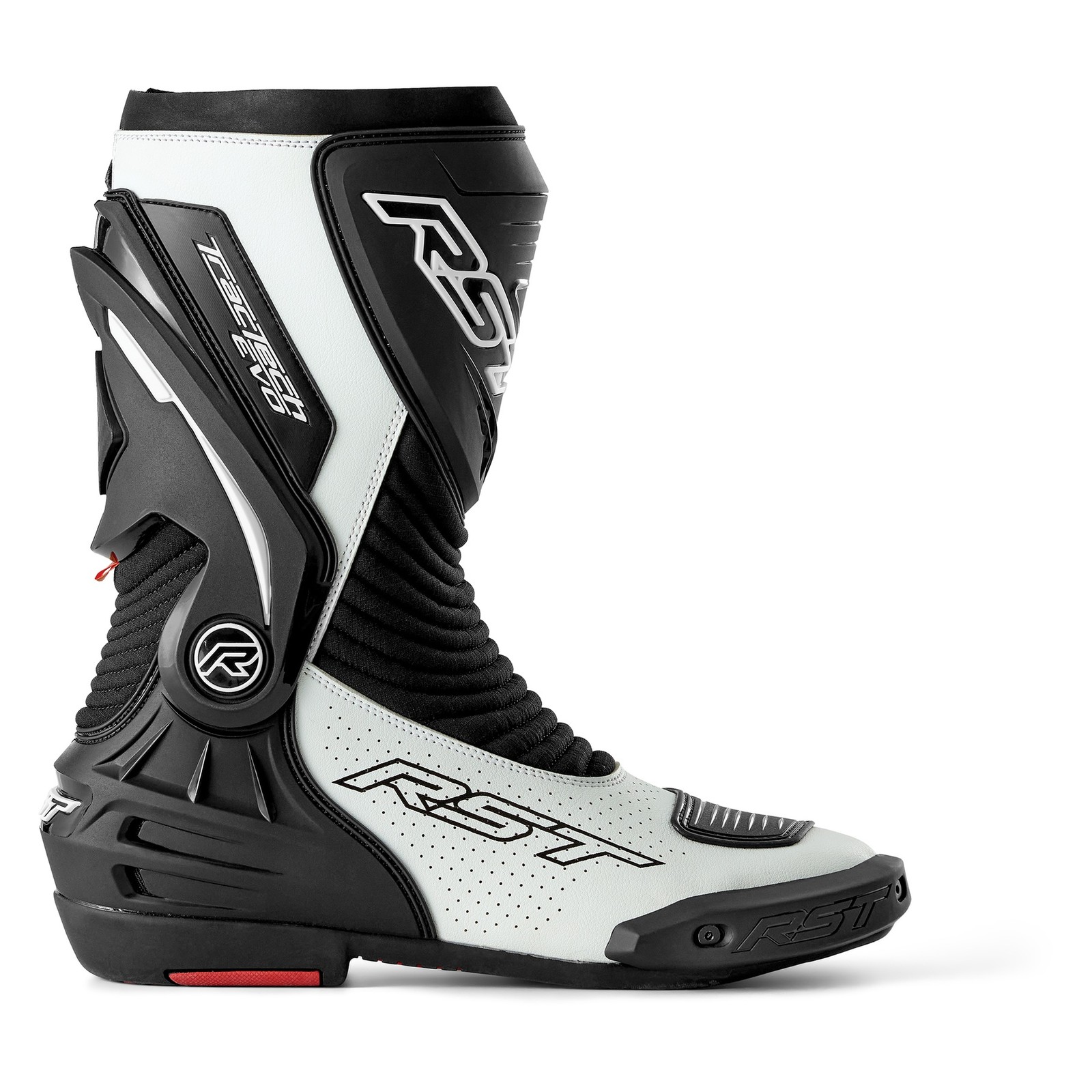 RST Tractech Evo D30 Ladies Sports Boots Black/White Race Track Sports Motorc...