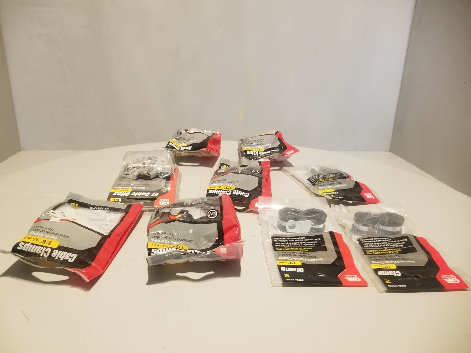 Variety Value Pack (9) Gardner Bender Cable Clamps & Clips