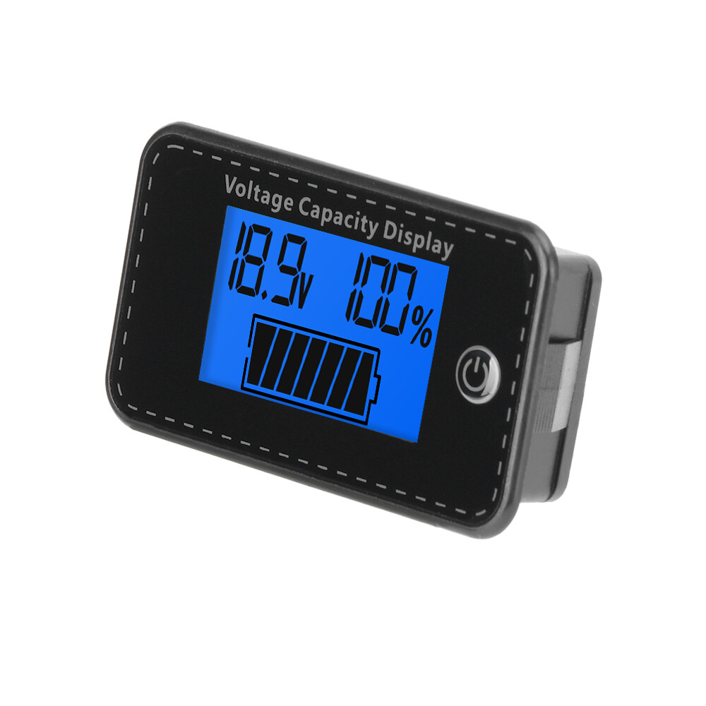LCD Digital Battery Capacity Indicator DC 5-100V Voltmeter Voltage Meter Gauge