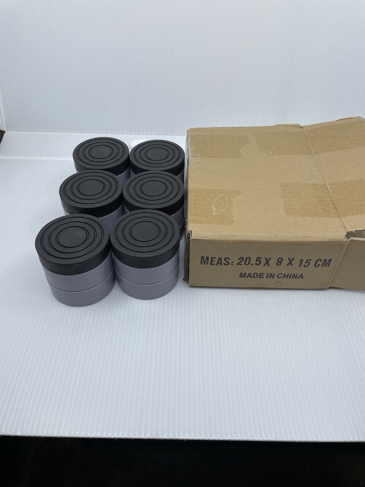 HANIHUA 6 Pack Bed Furniture Risers Extenders for Table Color Grey Set of 6