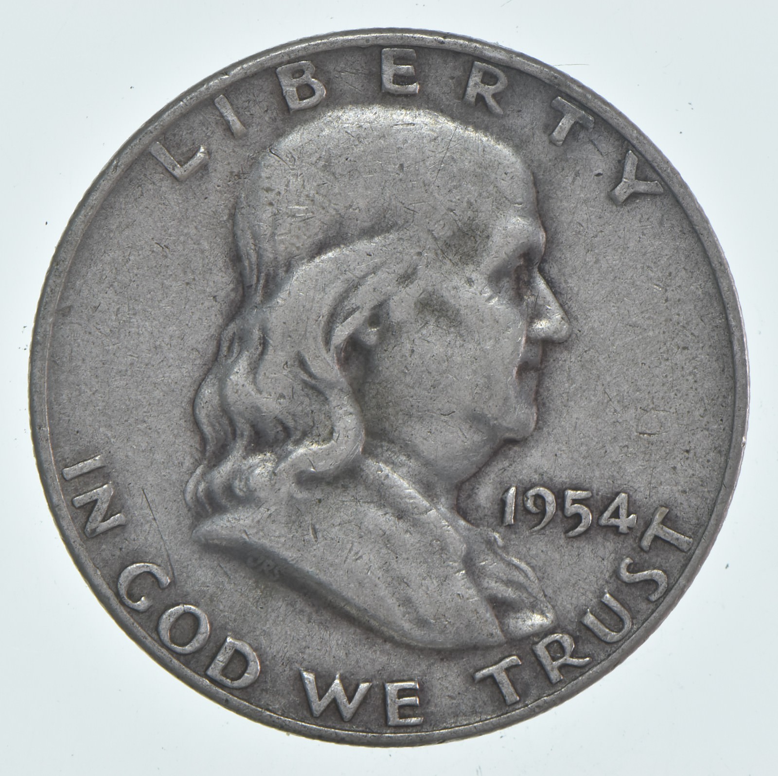 1954-D Franklin Half Dollar Circulated 90% Silver (1pc)
