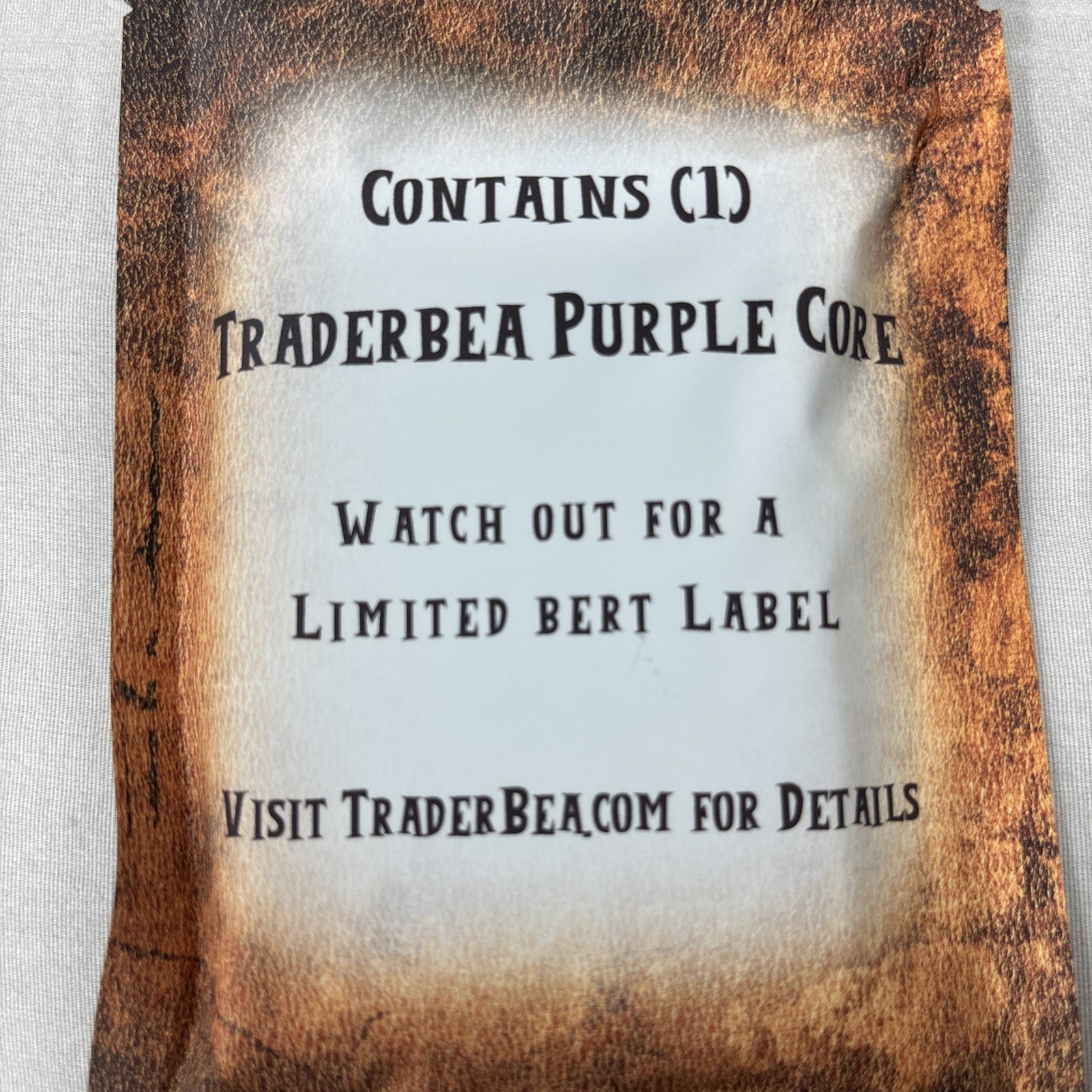 Sealed TraderBea BERT Small Batch Pack — 1 Purple Core Slab Inside (limited).
