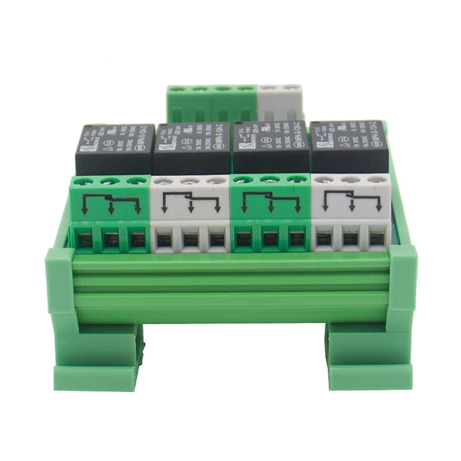 4 Channel Relay Module 1 SPDT DIN Rail Mount 5VDC Interface FY-T734-5VDC