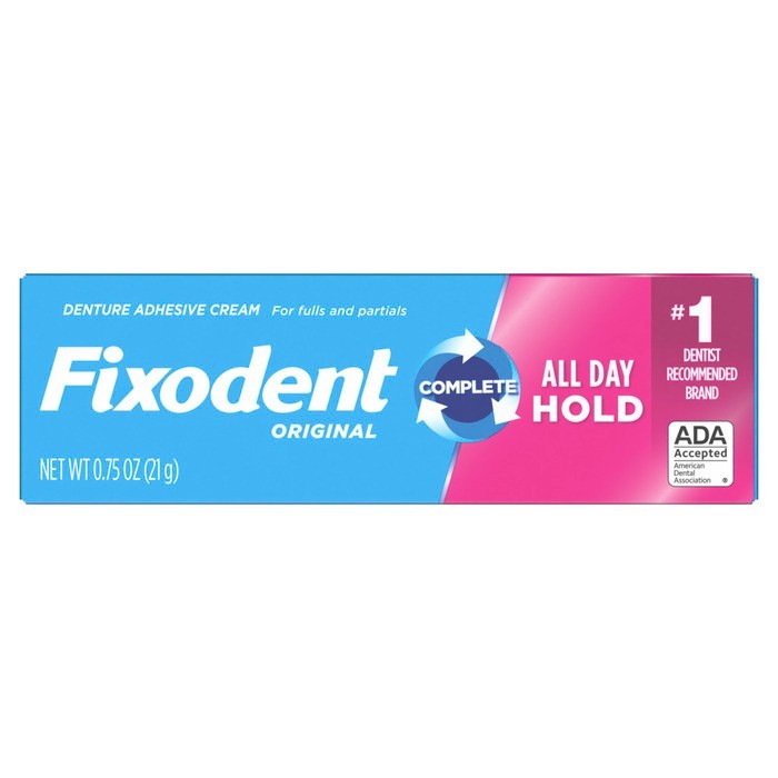 Fixodent Original Denture Adhesive Cream 0.75oz each *Three Pack*
