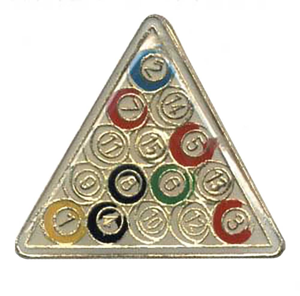 Racked Pool Balls BILLIARDS Bike Motorcycle Hat Cap Lapel Pin HP1588
