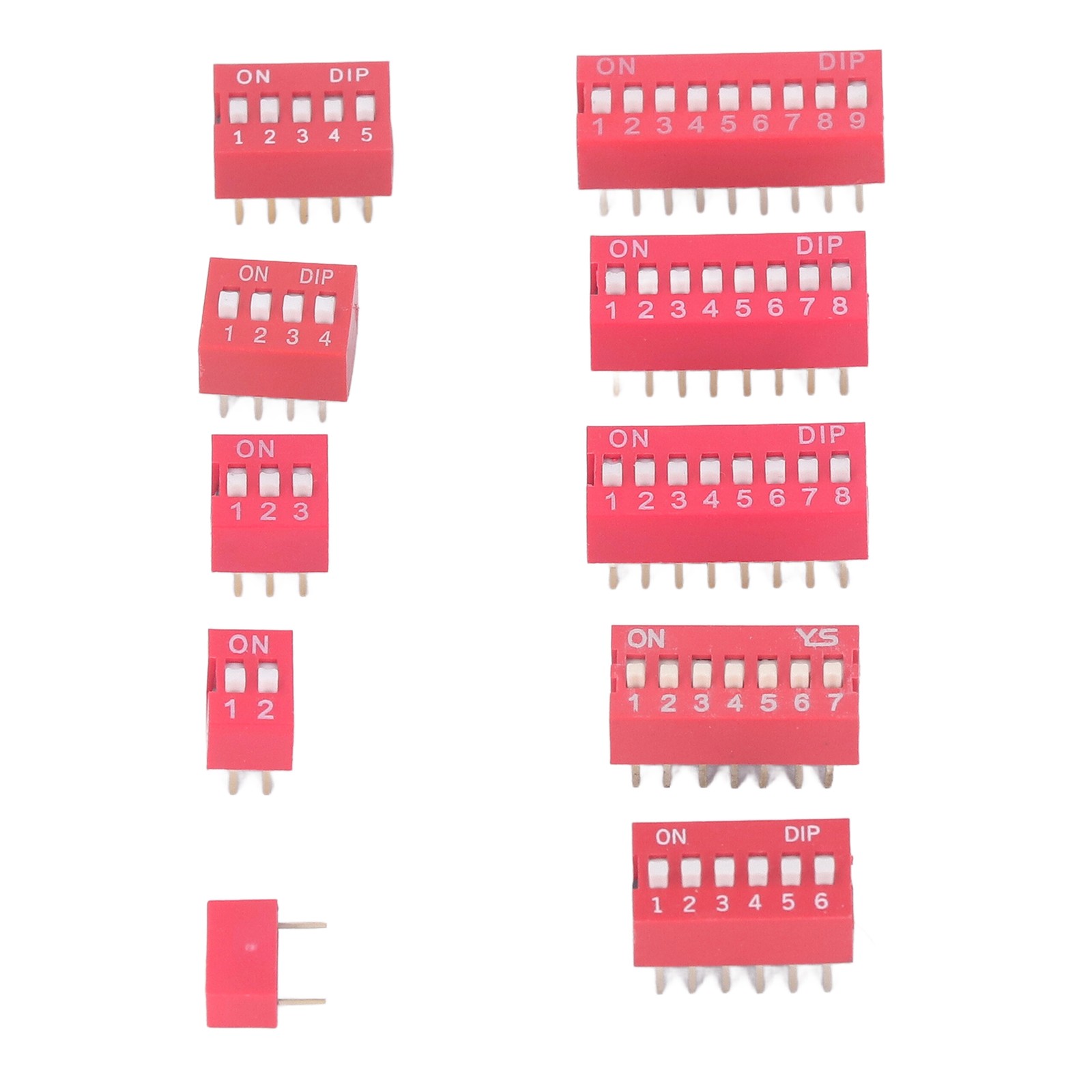 45Pcs Dip Switch Assorted Kit Durable Toggle Switch For Circuit Breadboards Hot