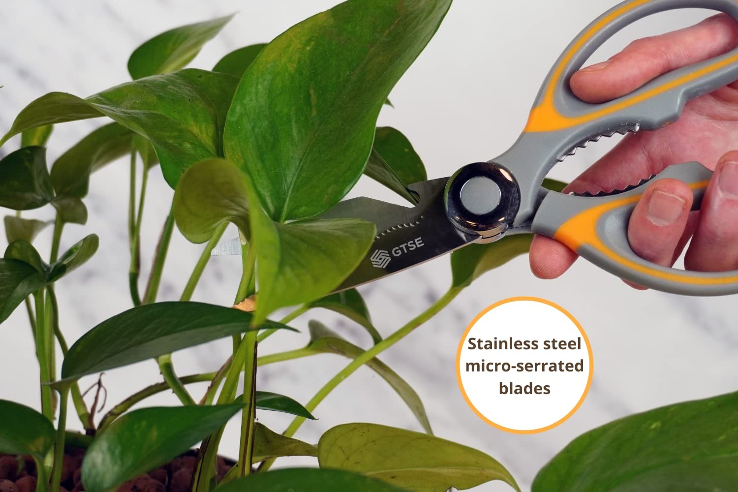 Heavy Duty Kitchen Scissors Sharp Stainless Steel Blades Comfort Grip