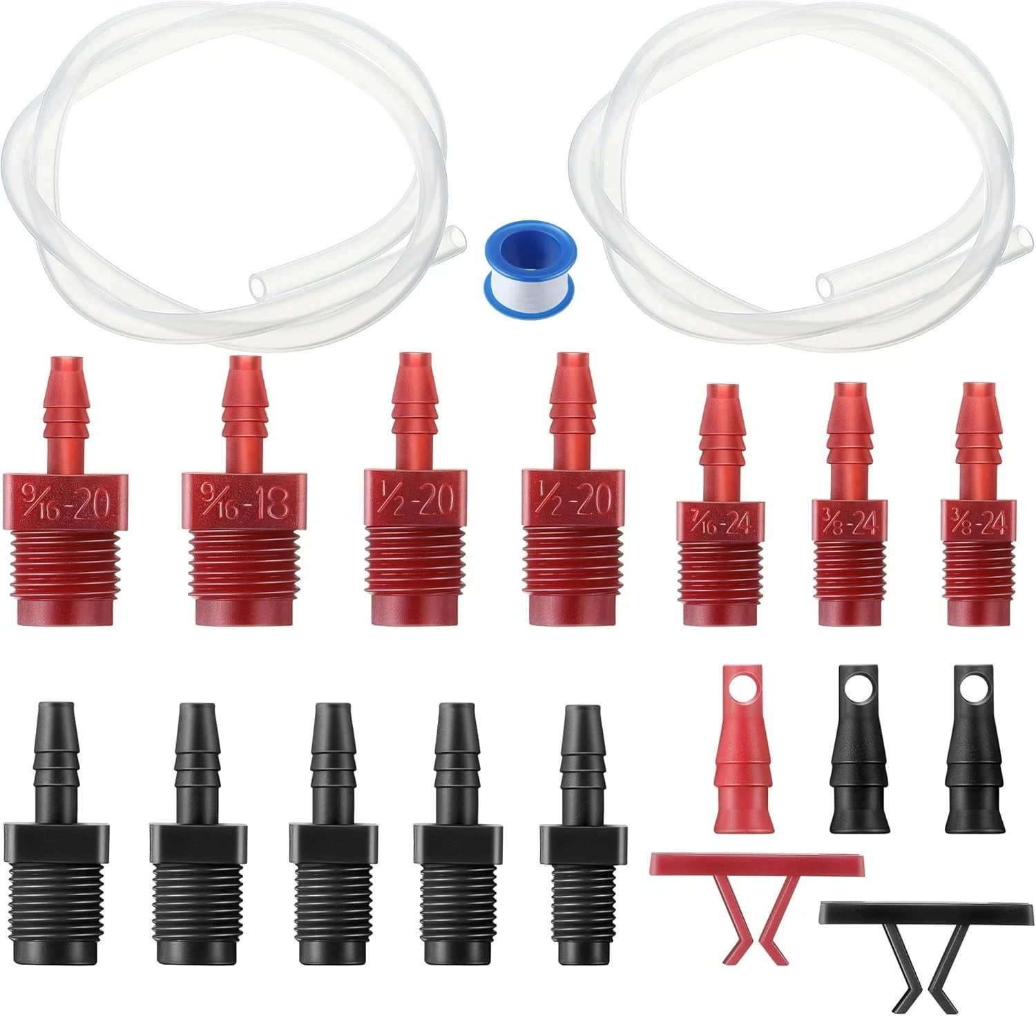 Master Cylinder Bleeder Kit Complete Brake Bleeder Kit with 22 in Clear Hose Cl