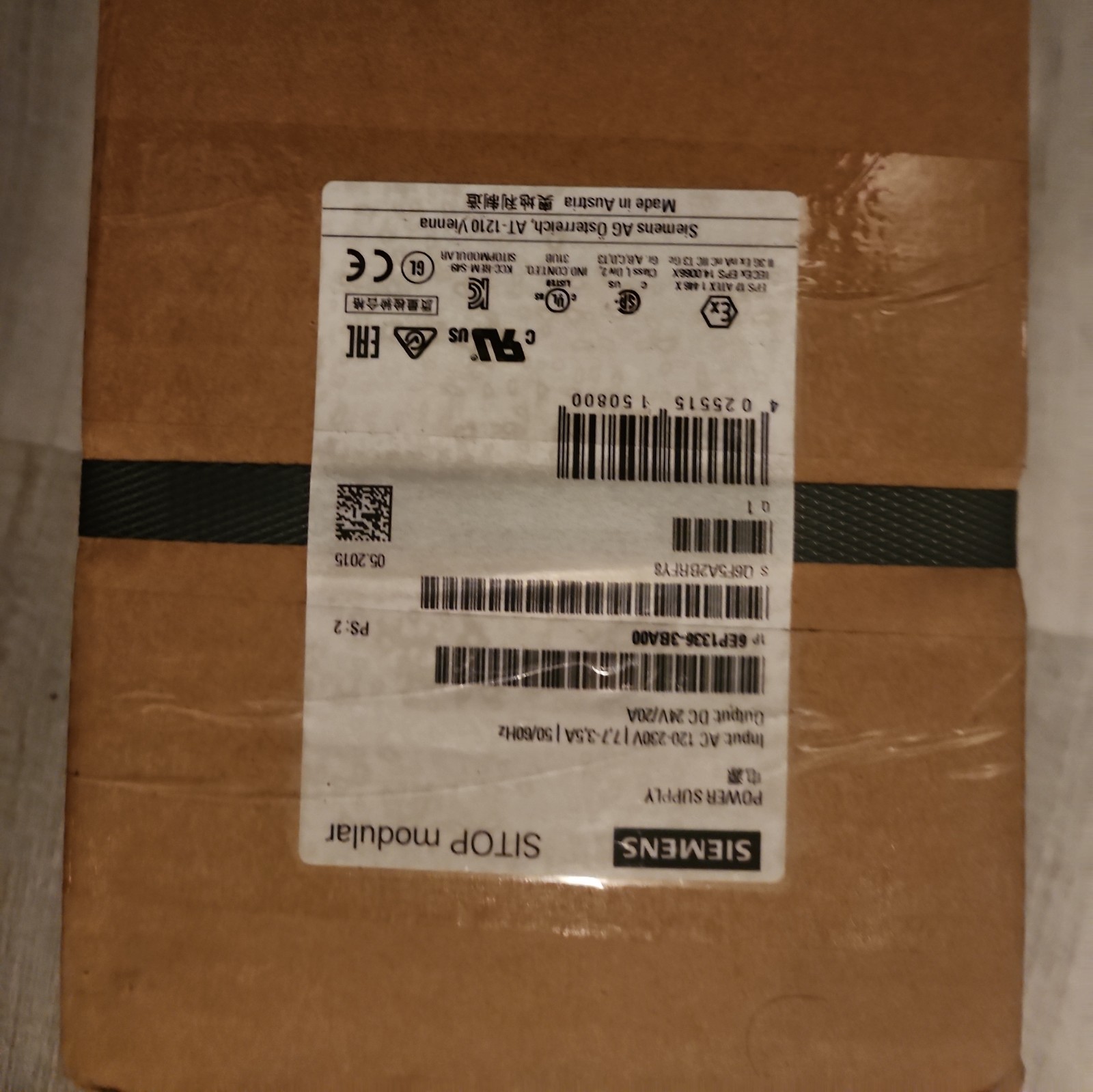 ONE   6EP1336-3BA00 Power Supply 6EP1 336-3BA00 24VDC 20A New #F1 BRAND NEW